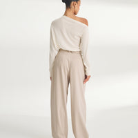 Super Fine Cashmere Asymmetrical Top