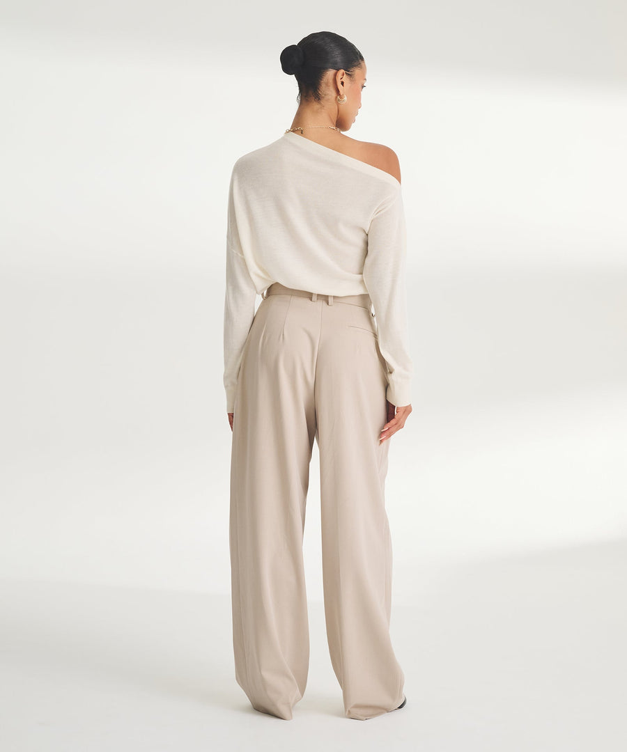 Super Fine Cashmere Asymmetrical Top