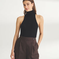 Super Fine Cashmere Sleeveless Turtleneck