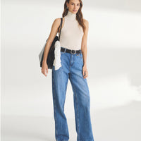 Super Fine Cashmere Sleeveless Turtleneck