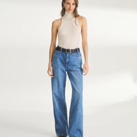 Super Fine Cashmere Sleeveless Turtleneck