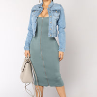 I'm So Basic Denim Jacket - Light Wash