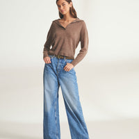 Featherweight Cashmere Polo Sweater