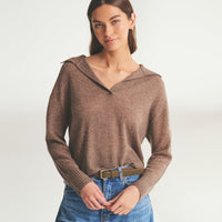 Featherweight Cashmere Polo Sweater
