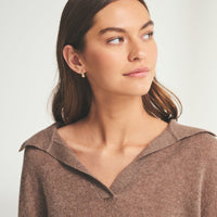 Featherweight Cashmere Polo Sweater