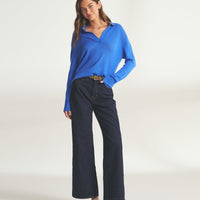 Featherweight Cashmere Polo Sweater