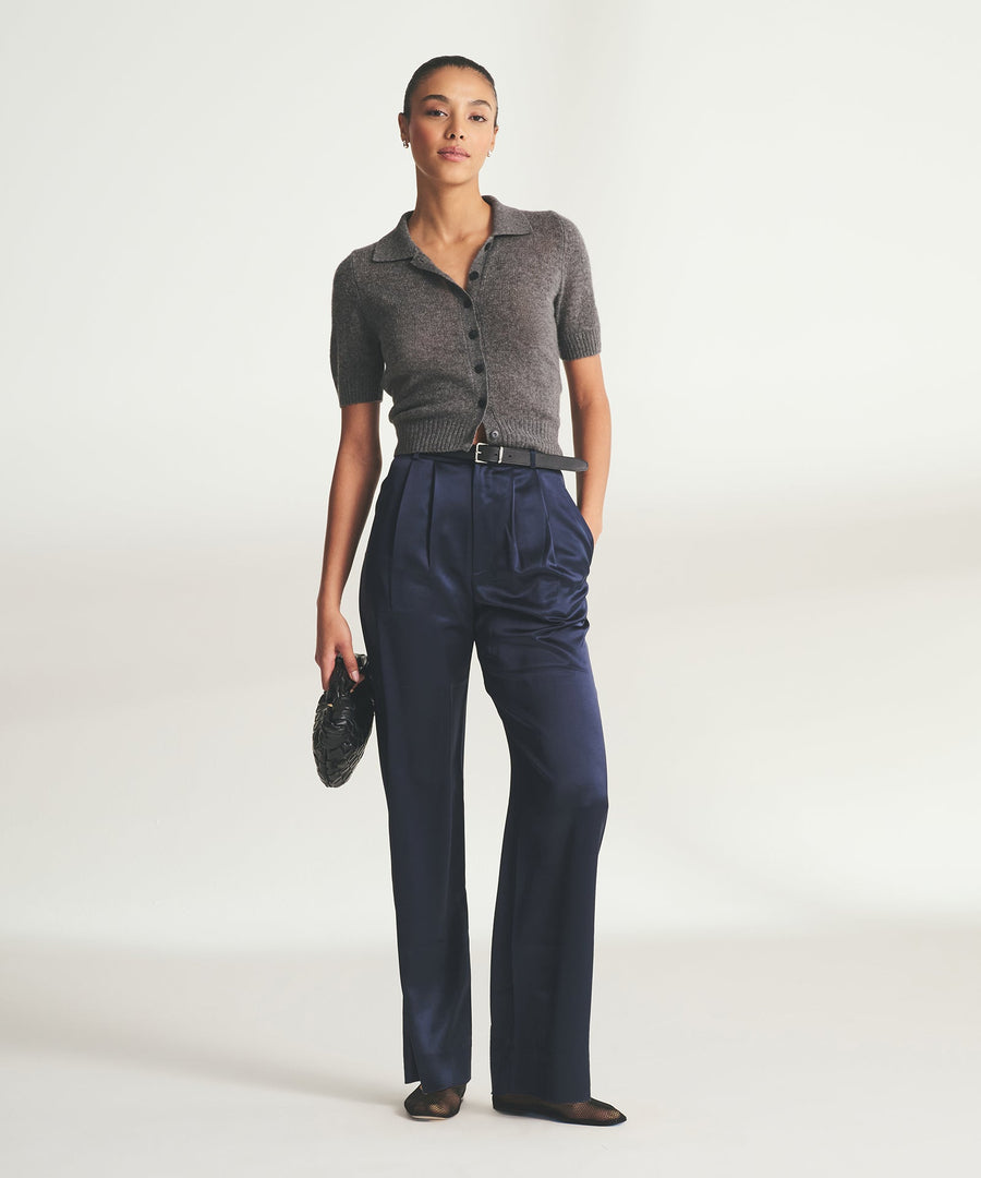 Featherweight Cashmere Short Sleeve Cardigan