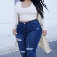 Hannah High Rise Jeans - Dark Denim