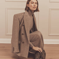 Signature Cashmere Turtleneck Dress with Slits