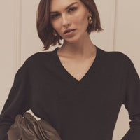 Signature Cashmere V-Neck Dress