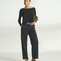 Lightweight Cashmere Boatneck Sweater