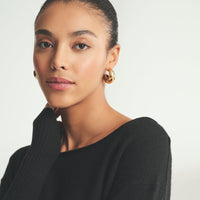 Lightweight Cashmere Boatneck Sweater