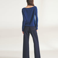 Lightweight Cashmere Boatneck Sweater