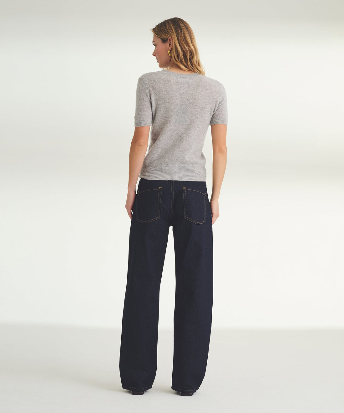 Lightweight Cashmere Short Sleeve Sweater