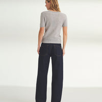 Lightweight Cashmere Short Sleeve Sweater