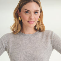 Lightweight Cashmere Short Sleeve Sweater