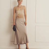 Novelty Cashmere Dip Dye Cable Tank