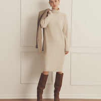 Luxe Cashmere Turtleneck Dress