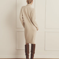 Luxe Cashmere Turtleneck Dress