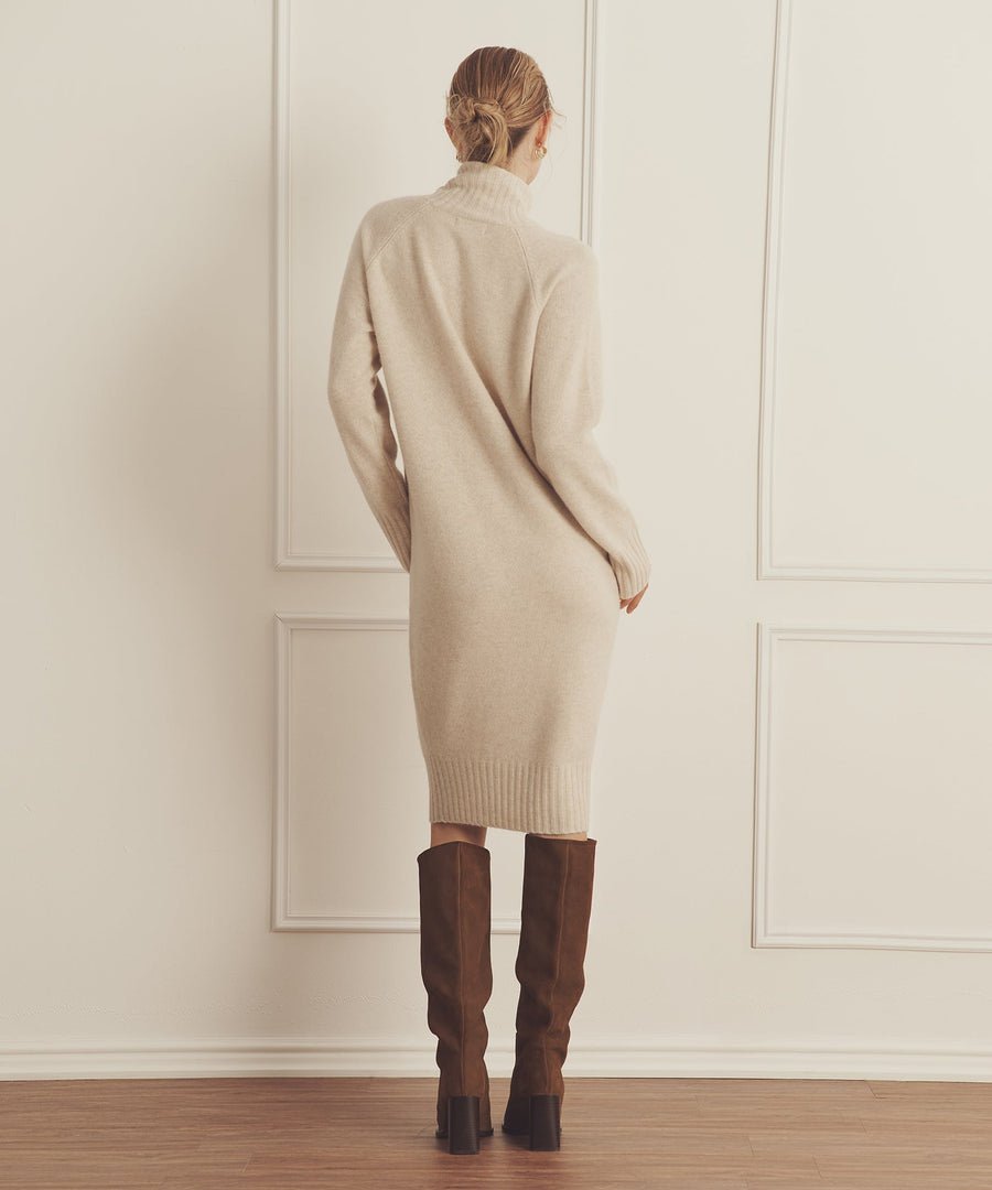 Luxe Cashmere Turtleneck Dress