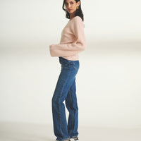 Cashmere Ribbed Asymmetrical Top
