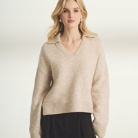Super Luxe Cashmere Marled Polo