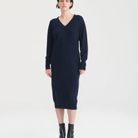 Signature Cashmere V-Neck Dress