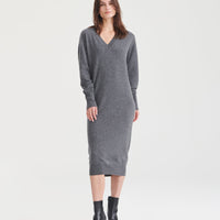 Signature Cashmere V-Neck Dress
