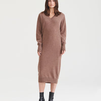 Signature Cashmere V-Neck Dress