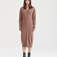 Signature Cashmere V-Neck Dress