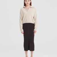 Signature Cashmere Polo Sweater