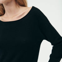 Cashmere Boatneck Mini Sweater Dress