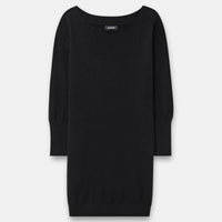 Cashmere Boatneck Mini Sweater Dress