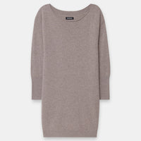 Cashmere Boatneck Mini Sweater Dress