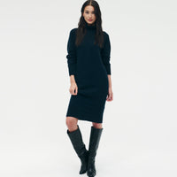 Luxe Cashmere Turtleneck Dress