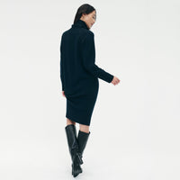 Luxe Cashmere Turtleneck Dress