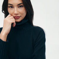 Luxe Cashmere Turtleneck Dress