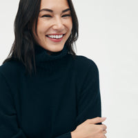 Luxe Cashmere Turtleneck Dress