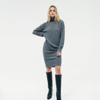 Luxe Cashmere Turtleneck Dress
