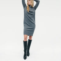 Luxe Cashmere Turtleneck Dress