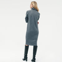 Luxe Cashmere Turtleneck Dress