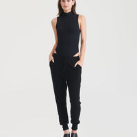 Modal Cashmere Sleeveless Mockneck Bodysuit