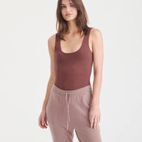 Modal Cashmere Sleeveless Bodysuit