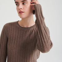 Lightweight Cashmere Ribbed Sweater