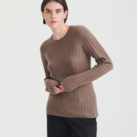 Lightweight Cashmere Ribbed Sweater