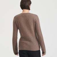 Lightweight Cashmere Ribbed Sweater