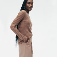 Lightweight Cashmere Ribbed Sweater