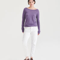 Lightweight Cashmere Boatneck Sweater