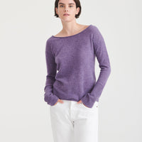 Lightweight Cashmere Boatneck Sweater