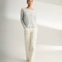 Lightweight Cashmere Boatneck Sweater